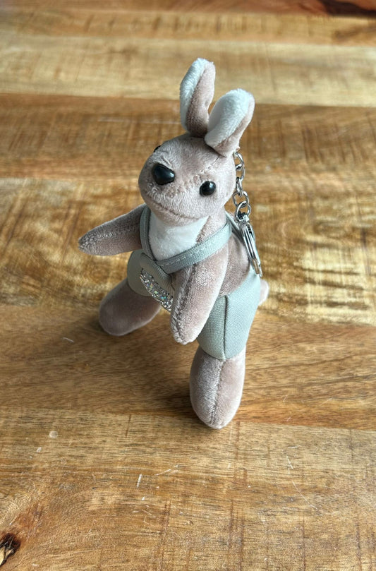 Sleutelhanger staand koala glitter Blauw
